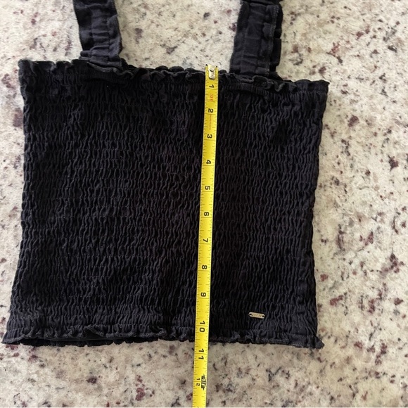 Guess Los Angeles Cotton Tube Top Size Small Crop Stretch Black Y2K Women Trendy - Picture 7 of 8